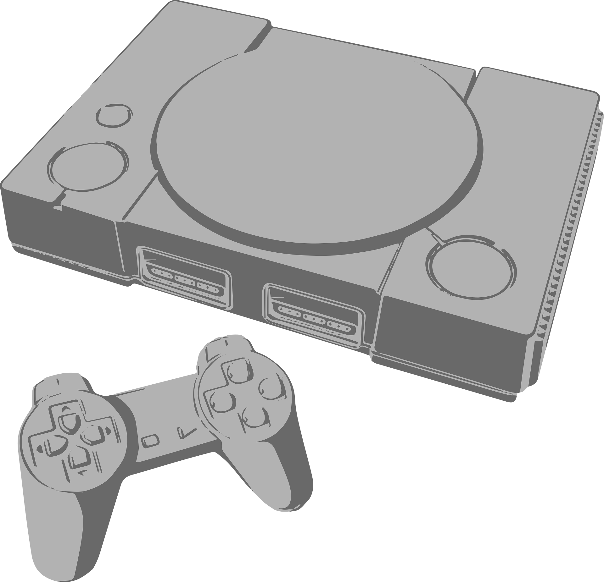 PlayStation 1 / PSone Revive console artwork